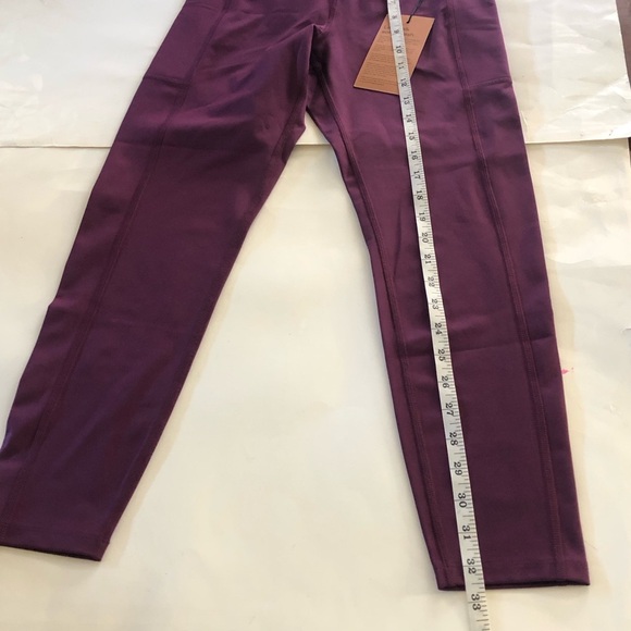 Girlfriend Collective Compressive High-Rise Plum Pocket Leggings Size S - Picture 14 of 14